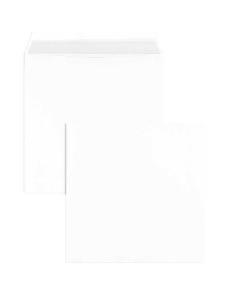 110 x 220 mm autoadesive formato DIN orizzontale Set di 100 buste da lettera senza finestra colore: bianco